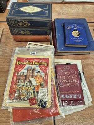 Lot 566 - Six royalty books together with royal ephemera
