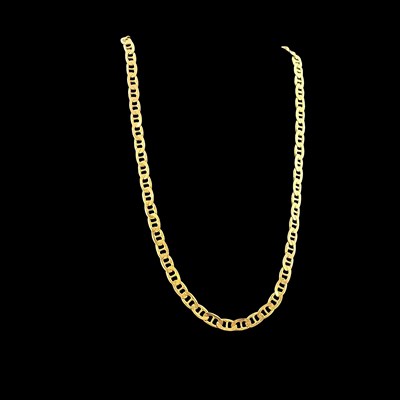 Lot 1090 - A vintage anchor mariner link neck chain with...