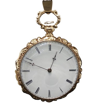 Lot 1091 - An early 19th-century key-wound open-face...