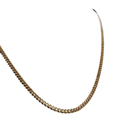 Lot 1092 - A 9ct hallmarked gold neckchain, L 56 cm, 19.89g