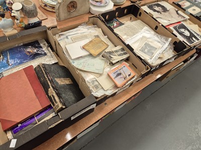 Lot 583 - A collection of ephemera to include postcards,...