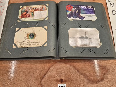 Lot 584 - An album of early 20th century post cards to...