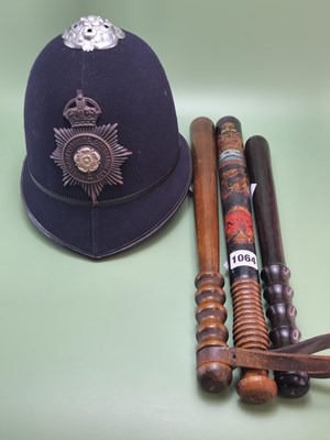 Lot 1064 - A truncheon with Queen Victoria's crowned...