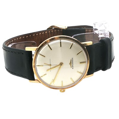 Lot 1134 - A vintage 9ct gold manual-wound Longines wrist...