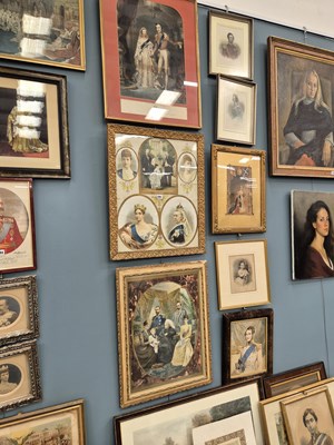 Lot 595 - Nineteen prints and portraits relating to...