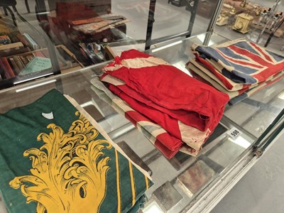 Lot 598 - Five various flags, UK, Ireland, Australia and...