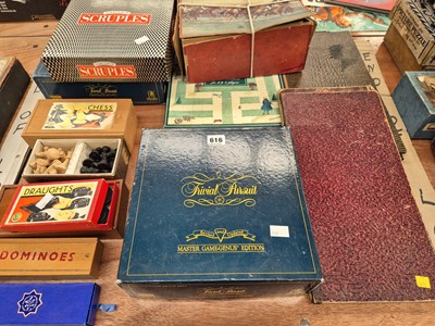 Lot 616 - Chess, draughts, dominoes, boxed games and...