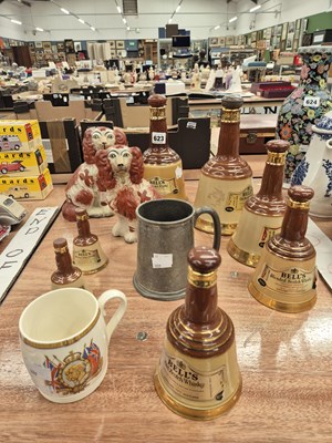 Lot 623 - Seven Wade Bell's whisky bottles, a pair of...