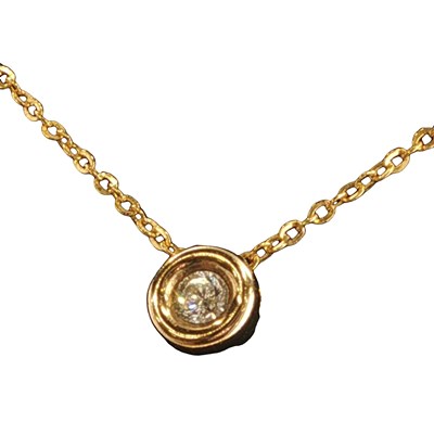 Lot 1151 - A 9ct hallmarked gold and diamond solitaire...