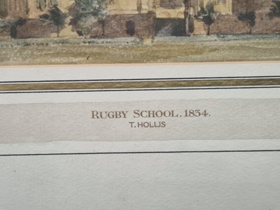 Lot 17 - T. Holis (19th century) Rugby school 1834,...