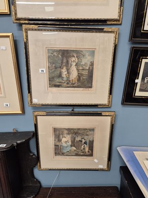 Lot 19 - Two 19th century colour prints after George...