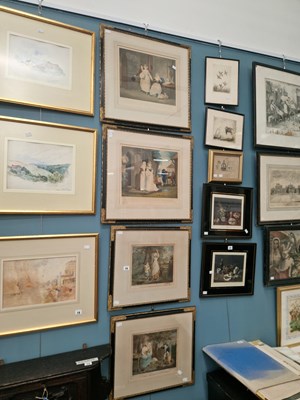 Lot 19 - Two 19th century colour prints after George...