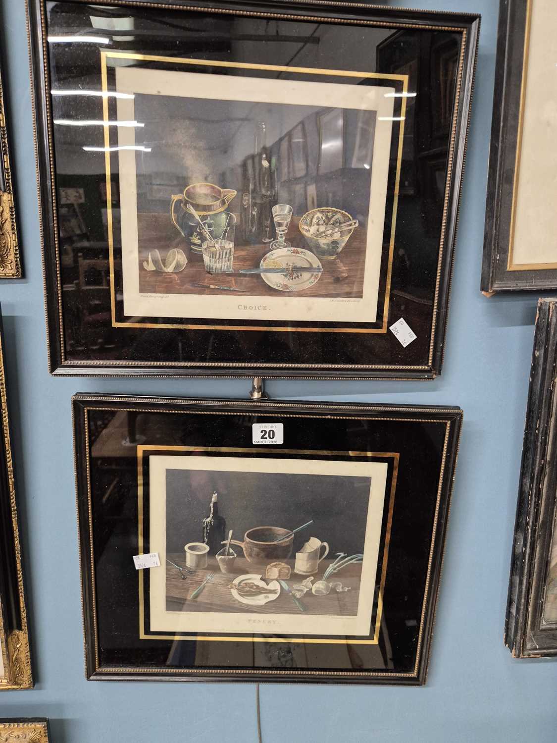 Lot 20 - A pair of 19th century prints, 'Penury' and...