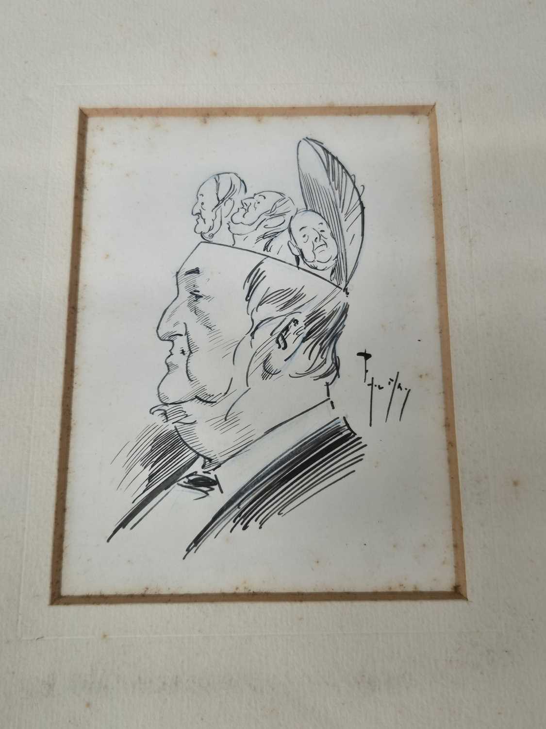 Lot 21 - A small folio collection of loose drawings and...