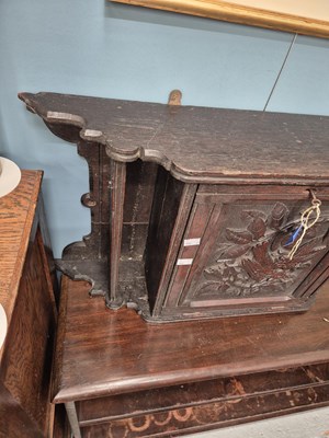 Lot 24 - A wall cupboard. H 42 W 73 D18cm