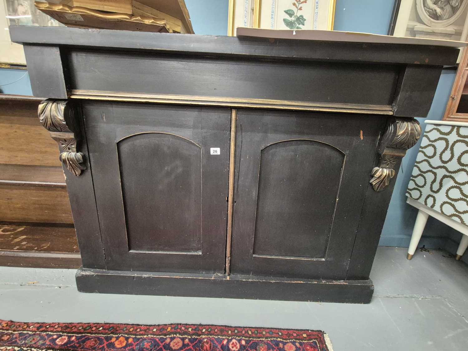 Lot 26 - A Victorian chiffonier side cabinet H 94 W 121...