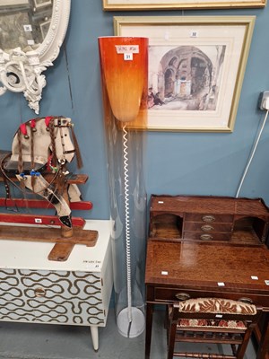 Lot 31 - A vintage/retro uplighter standard lamp