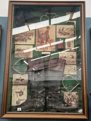 Lot 38 - A large hunting and fieldsport related display...