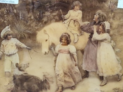 Lot 49 - An antique crystoleum picture. 25 x 19 cm