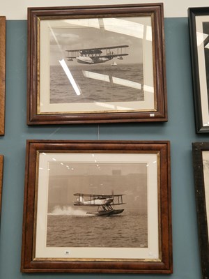 Lot 59 - Two large photographic prints of seaplanes