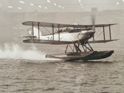 Lot 59 - Two large photographic prints of seaplanes
