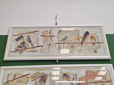Lot 64 - Seven large decorative furnishing prints,...