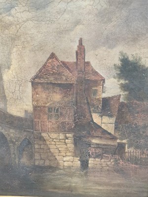 Lot 66 - 19th-century school, river bridge and...