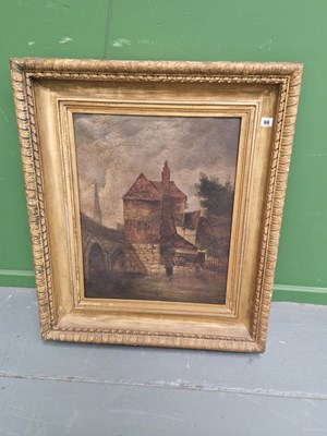 Lot 66 - 19th-century school, river bridge and...