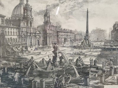 Lot 73 - Two large prints of Rome, after the antique