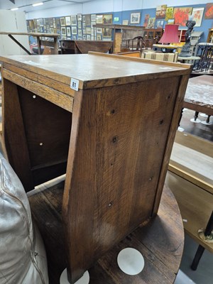 Lot 81 - An oak child's desk H 73 W 57 D 52cm