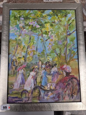 Lot 99 - L Powell, 20th century Impressionist school,...