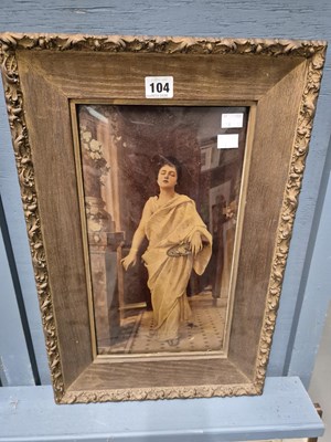 Lot 104 - An antique christoleum