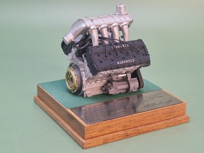 Lot 1361 - A model Cosworth PFX engine mounted in a...