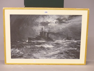 Lot 1376 - Charles Dixon (1872-1934), two gun ships...