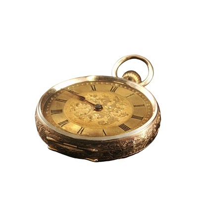 Lot 1180 - An antique Victorian 14ct gold small...