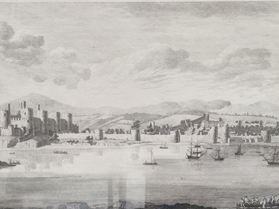 Lot 116 - A group of monochrome prints and a wall mirror