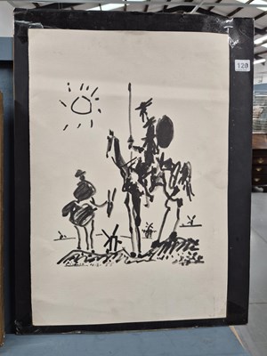Lot 120 - A print after Picasso, Don Quixote