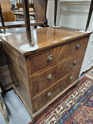Lot 132 - A small 19th-century mahogany chest of two...
