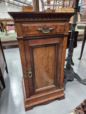 Lot 136 - A late Victorian mahogany bedside cabinet H 86...