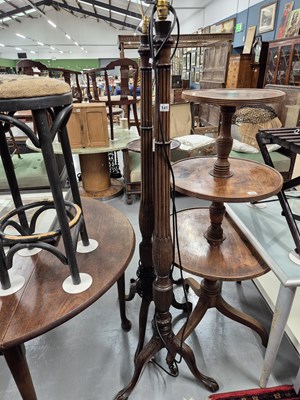 Lot 141 - A pair of antique Georgian-style mahogany...