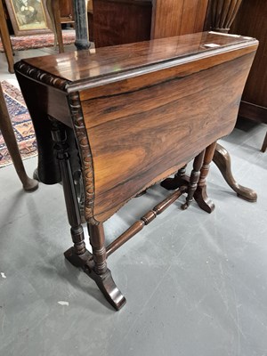 Lot 148 - A good quality late Victorian rosewood...