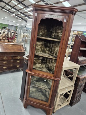 Lot 158 - An antique mahogany floor-standing corner...