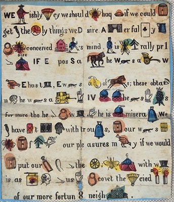 Lot 43 - A Hand-coloured Victorian Rebus Letter – A...