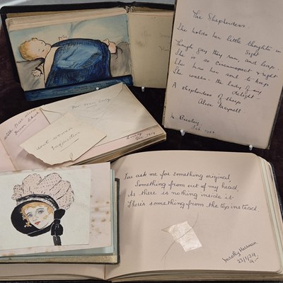 Lot 99 - In pages of friendship… Five early...