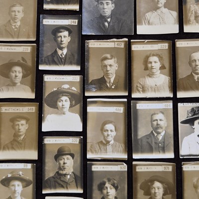 Lot 45 - Faces from a fleeting moment... Edwardian...