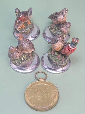 Lot 1394 - Four 1934 presentation cold painted metal game...