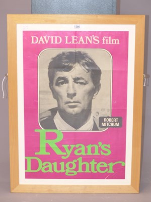 Lot 1396 - A framed poster for David Lean's film 'Ryan's...