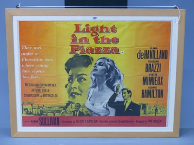 Lot 1397 - A film poster for 'Light in the Piazza'...