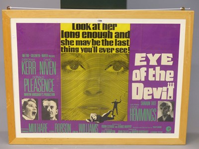 Lot 1399 - A film poster for 'The Eye of the Devil'...