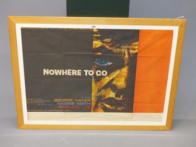 Lot 1402 - A film poster for 'Nowhere to Go' starring...